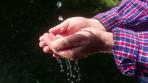Water on hands 21253 Video stock 109609764