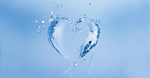 Water Heart Stock Illustration