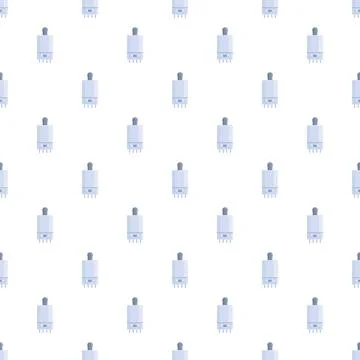 Water heater appliance seamless pattern representing heating technology イラスト素材