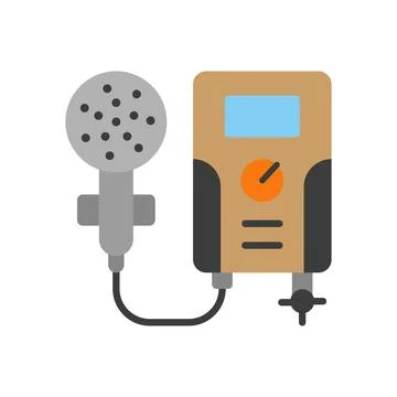 Water heater bathroom icon vector basic design simple and modern Stock Illustration