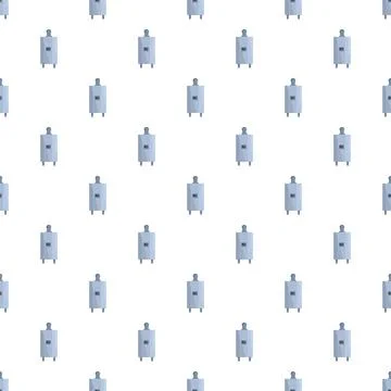 Water heater boiler pattern on white background 库存插图
