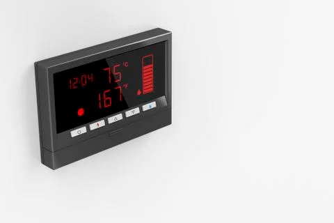 Water heater control panel Illustrazione stock