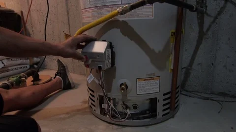 Water heater ignitor Stock Footage 83107767
