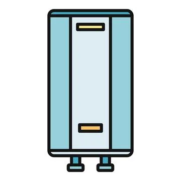 Water heater providing hot water for home appliance Ilustración de archivo