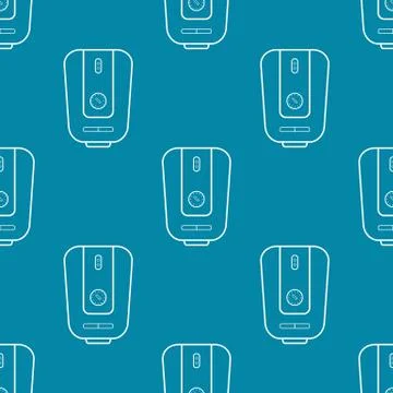 Water heater seamless pattern Stock Illustration