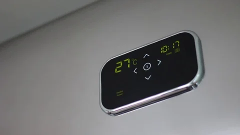 Water heater. Touch control panel Stock Footage 72484906