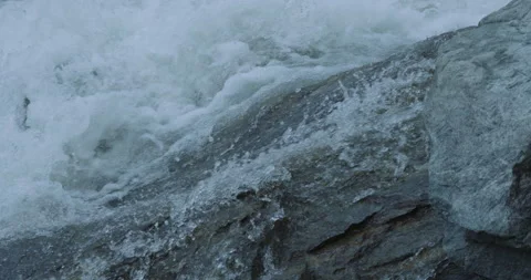 Water Highspeed Slow motion.Mountain river video. Slow Motion 200 FPS Stock Footage 144033053