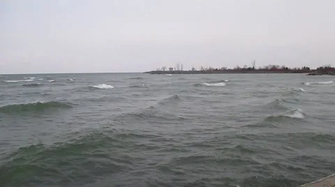 Water hitting break wall Stock Footage 45590631