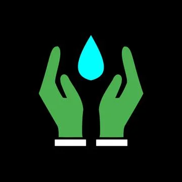 Water holding icon Ilustração Stock