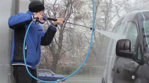 Water hose car Video stock 62909063