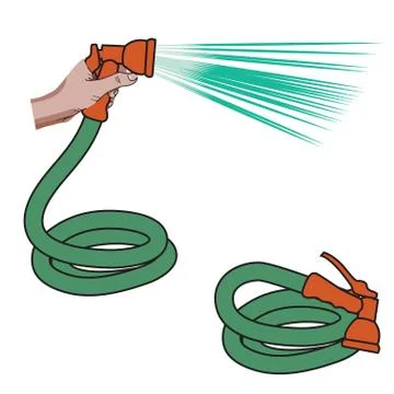 Water hose Stock Illustration