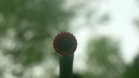 Water from hose in slow motion Stock Footage 82732162