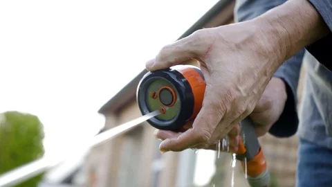 Water Hose Switching Modes Stock Footage 128204989