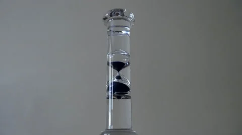 Water hourglass demonstrate the fluidity of time Stock Footage 68188884