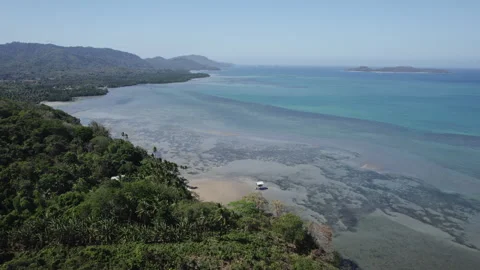 Water house by the beach in the Philippines Stock Footage 280497453