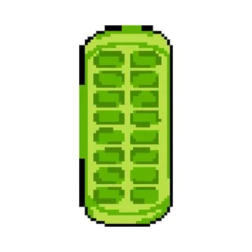 Water ice cube tray pixel art vector illustration Stock-Illustration