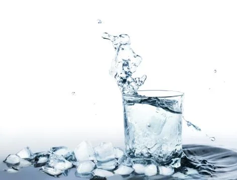 Water with ice Stock Photos