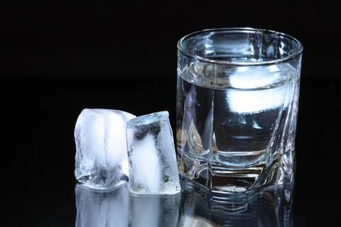 Water with ice Stock Photos