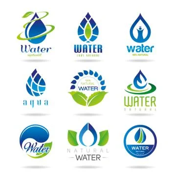 Water icon set  Stock Illustration