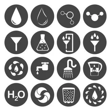 Water icon set Stock-Illustration