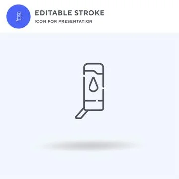 Water icon vector, filled flat sign, solid pictogram isolated on white, logo Stock Illustration