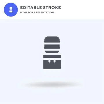 Water icon vector, filled flat sign, solid pictogram isolated on white, logo Stock Illustration