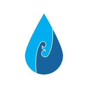 Water icon vector Stock Illustration