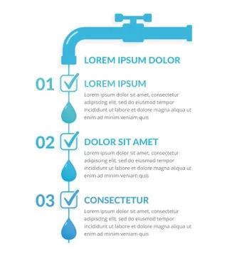 Water Infographics Stock Illustration