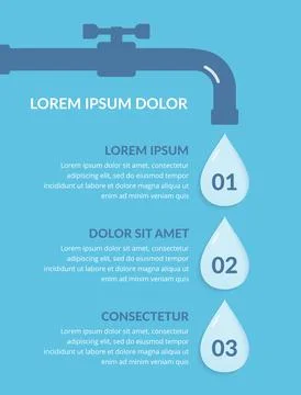 Water Infographics Stock Illustration