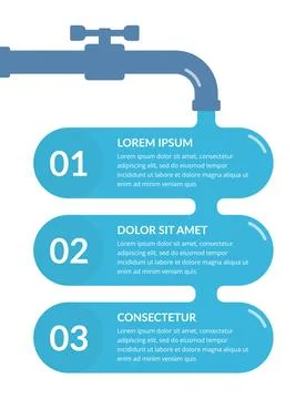 Water Infographics Stock Illustration