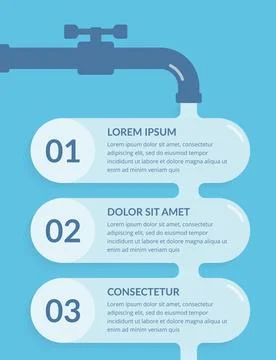 Water Infographics Stock Illustration