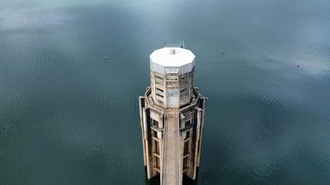 Water intake tower structure Stock Photos