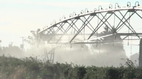 Water Irrigation Slow Motion Stock Footage 34248663