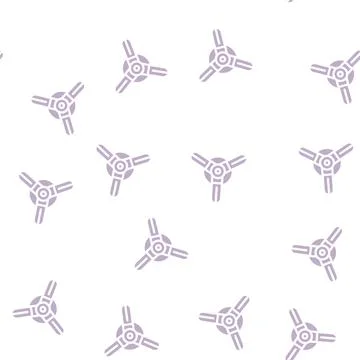 Water irrigation sprayer glyph vector seamless pattern Stock Illustration