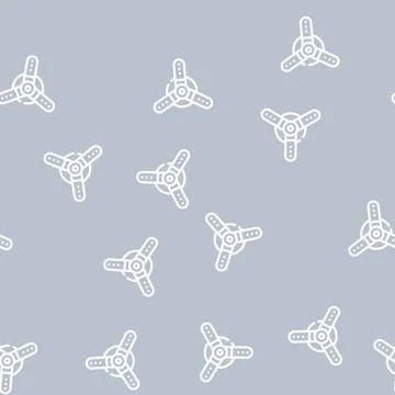 Water irrigation sprayer line vector seamless pattern Stock Illustration