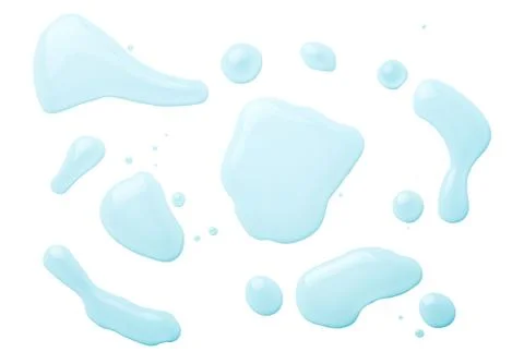 Water Isolated on White Background Stock Photos