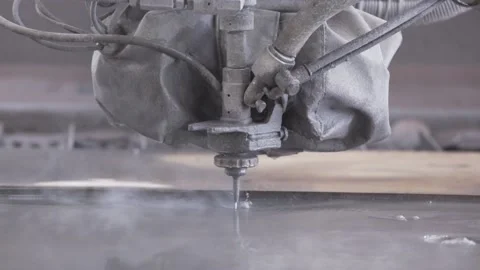 Water Jet Cutting Machine 動画素材 237100448