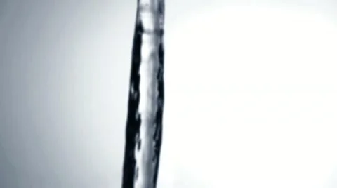 Water jet falling in slow motion - 05 - High Speed 1050fps Stock Footage 11612308