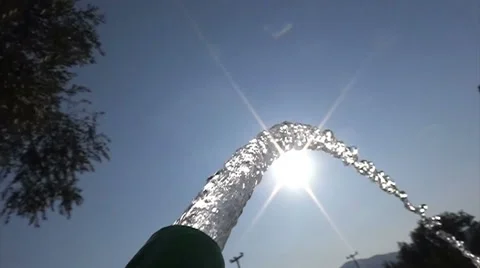 Water Jet in Slow Motion (2) Видео 41587323