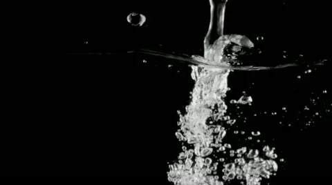Water jet in slow motion Stock Footage 12565309