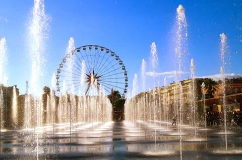 Water jets in nice Stock Photos