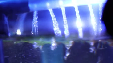 Water jets from the water purification filter system Stock Footage 293343595