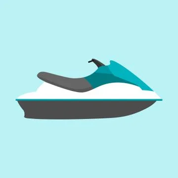 Water jetski vector Stock Illustration