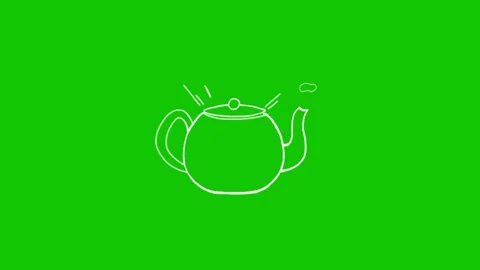 Water Kettle Pouring Animation Loop Stock Footage 340368139