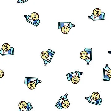 Water for kids vector seamless pattern Stock Illustration
