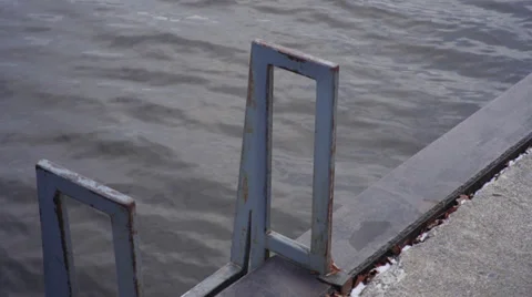 Water Ladder, MS Stock-Footage 33692076