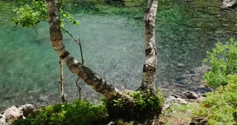 Water in a lake Stock Footage 136560249