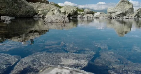 Water in a lake Stock Footage 136560352