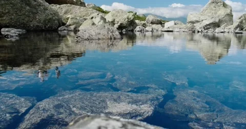 Water in a lake Stock Footage 136560388