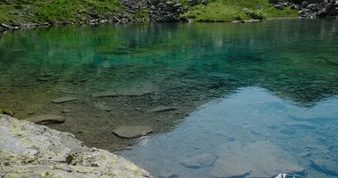 Water in a lake Stock Footage 136560434